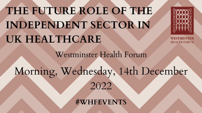 Westminster Health Forum 14 December 2022
